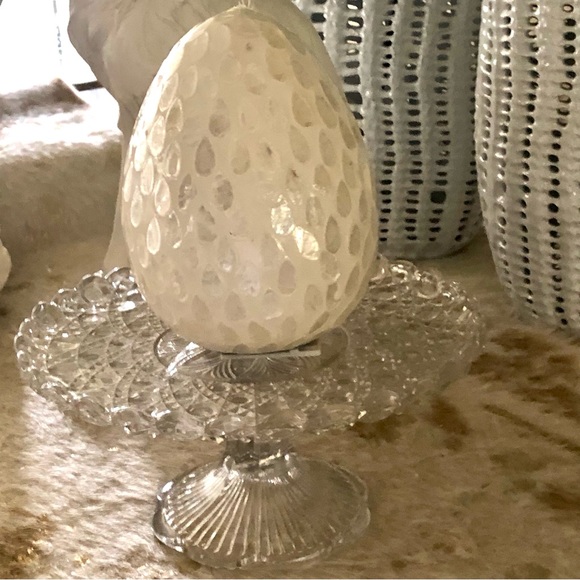 Vintage Clear Glass Pedestal Cake Stand Cake Plate - Picture 4 of 6